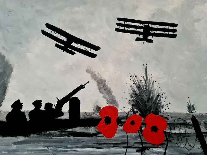 149 Historical Oil Painting – 'Born In Battle' 1