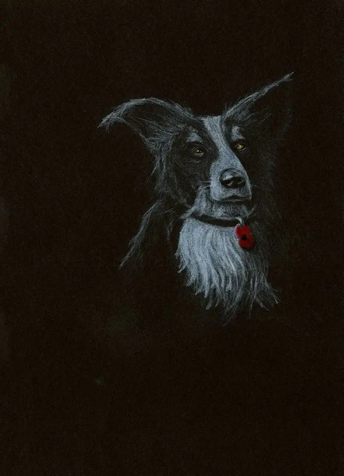 268 Limited Edition Giclée Art Print: 'Poppy Dog #9' 1