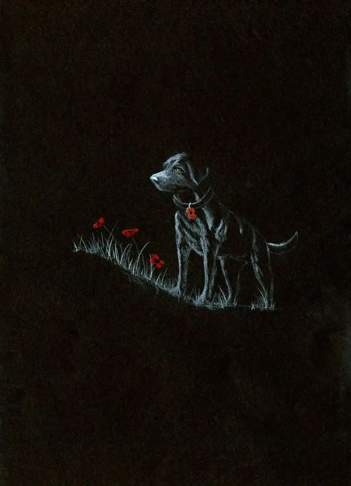 279 Limited Edition Giclée Art Print: 'Poppy Dog #17' 1