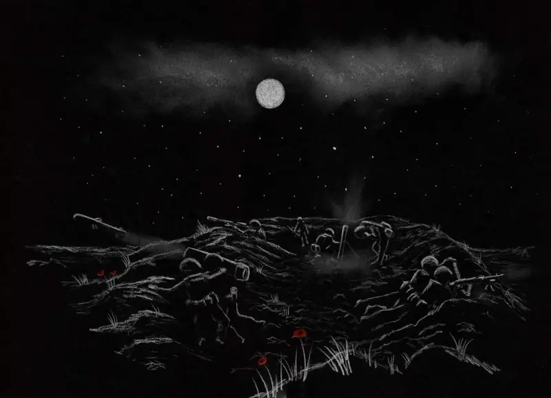 308 Limited-Edition Giclée Print – Moonlit Fsg Nocturnal Landscape 1