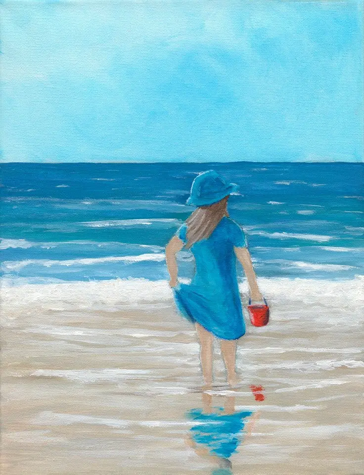 326 Open Edition Fine Art Giclée Print: 'Beach Days' 1