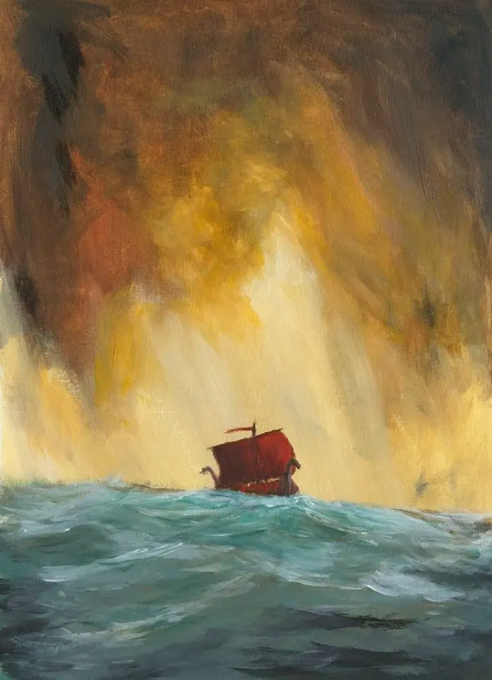 333 To Valhalla Original Painting 1