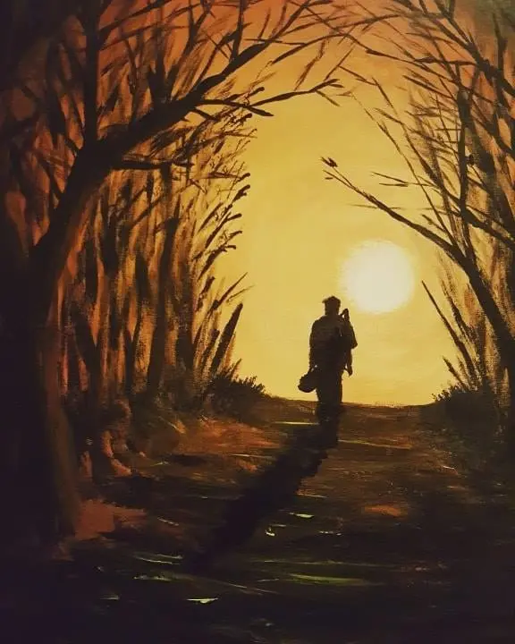 337 Walking Home In Autumn Open Edition Print 1