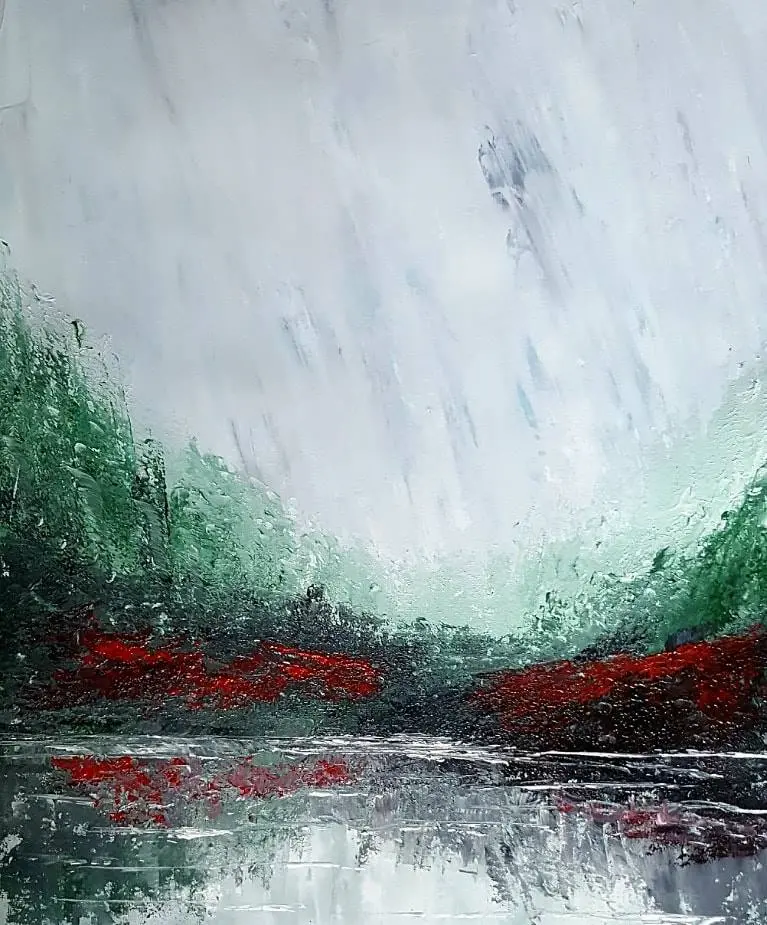 352 Abstract #1 Poppy Reflections Open Edition Giclée Print 1