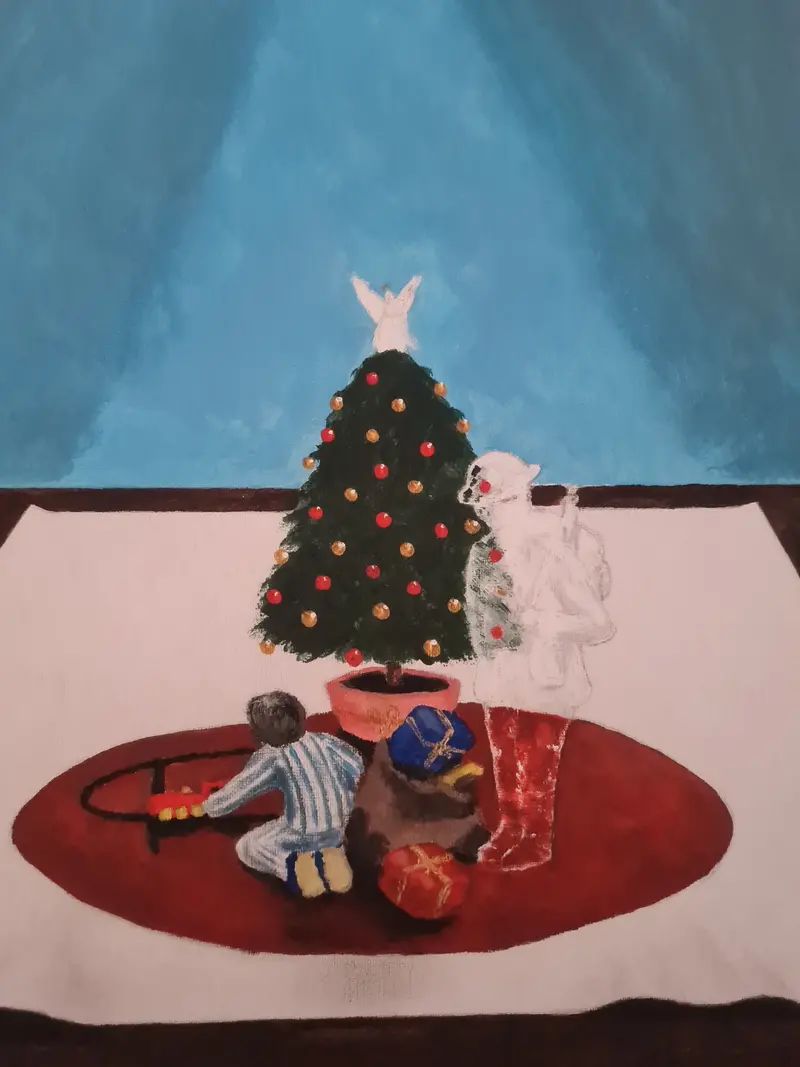 388 Holiday Giclée Print – 'A Christmas Visit' 1
