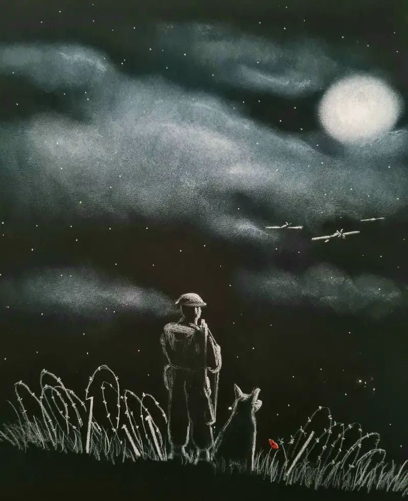 393 Nocturnal Giclée Print – 'Moonlight Vigil' 1