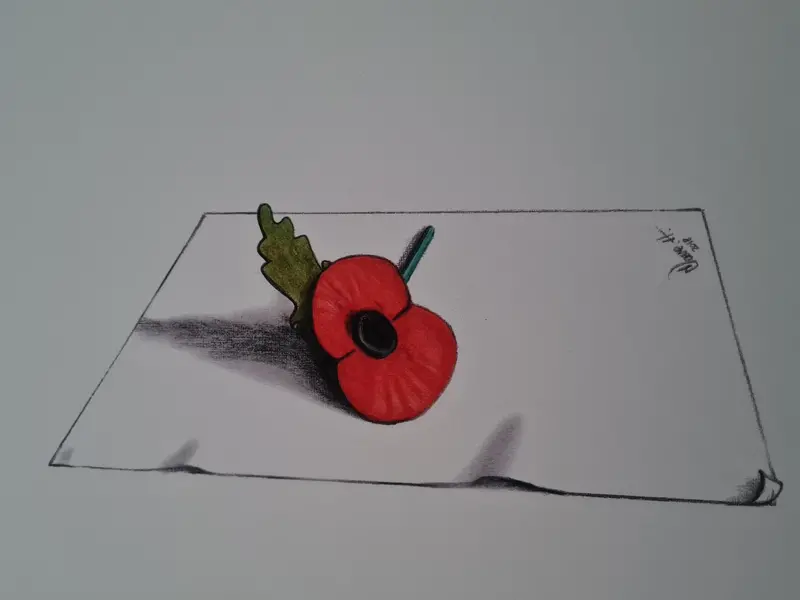 3D Poppy – Open Edition Giclée Art Print 1