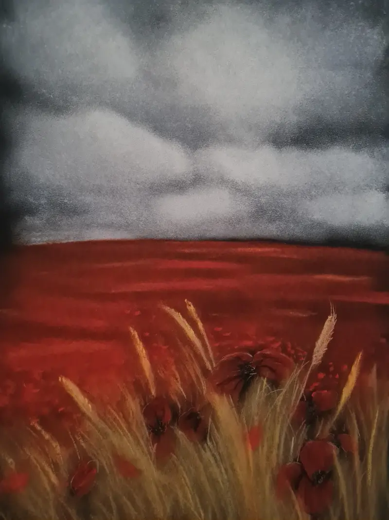 434 Limited-Run Giclée Print – 'Fields Of Red' 1