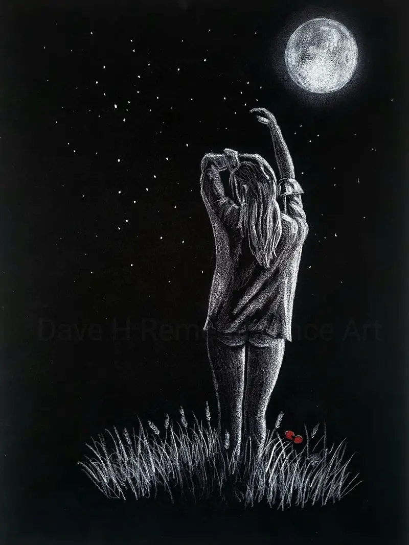 517 Limited Edition Fine Art Giclée Print: 'Dancing In The Moonlight' 1