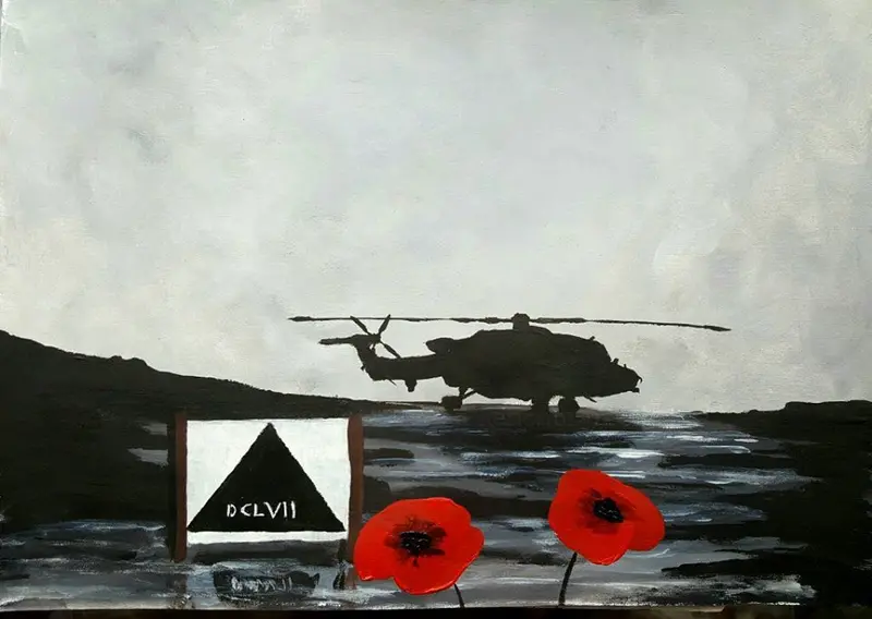 657 Squadron Tribute – Original Military-Themed Painting 1