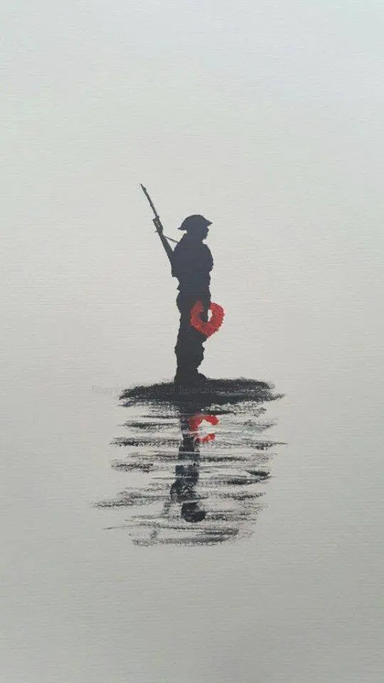 'A Sentry'S Reflection' – Original Painting 1
