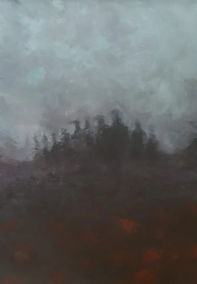 Abstract Painting U036: 'Marching Home #2' – Conceptual Interpretation 1