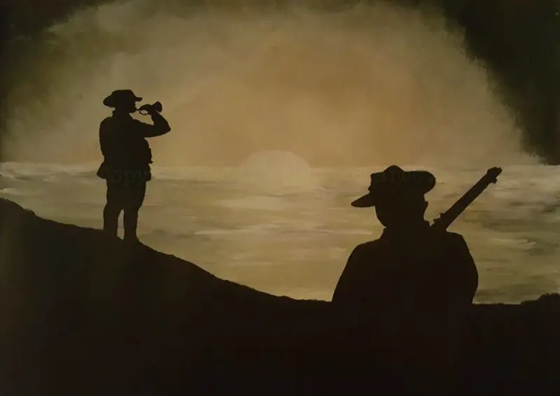Anzac Dawn Commemoration Original Painting 1