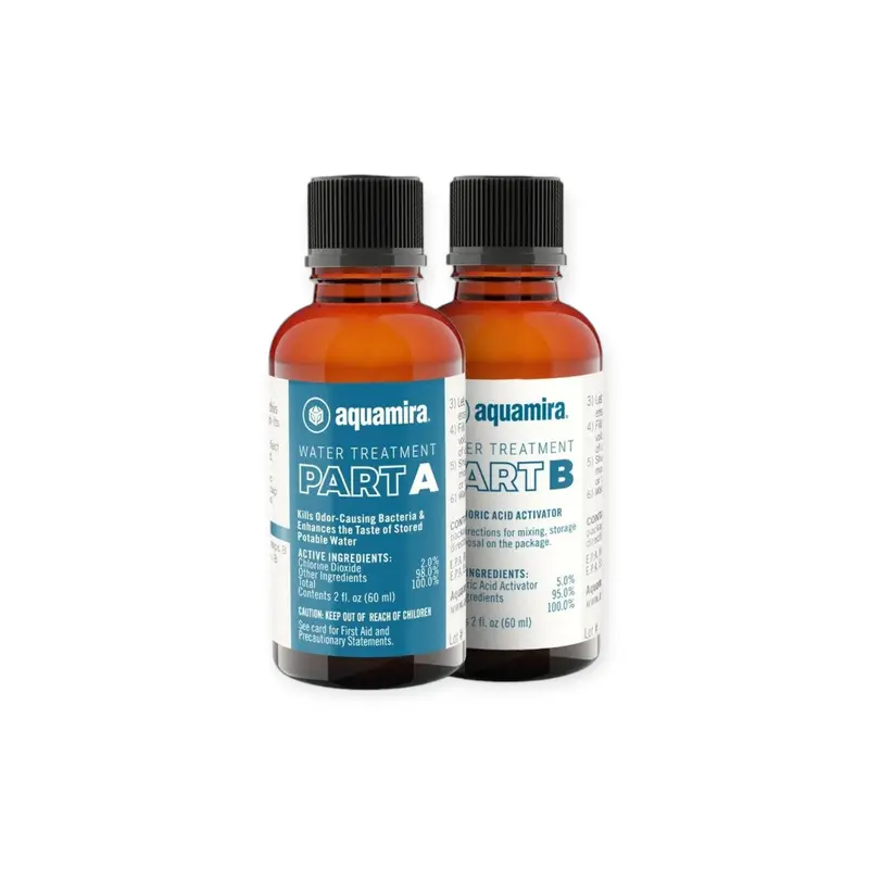 Aquamira Chlorine Dioxide Water Treatment – 2 Oz Dual-Solution Kit 1