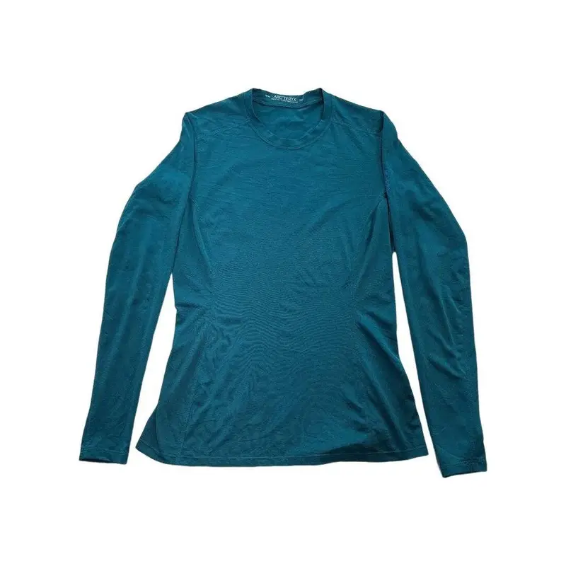 Arc'Teryx Phase Sl Crew Long Sleeve – Women’S Riptide Blue, Medium, Technical Performance, Pre-Owned 1