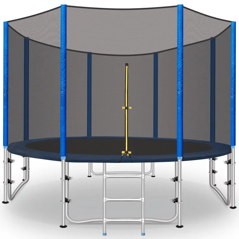 Arlopu 10-Foot Trampoline With Enclosed Safety Net – Outdoor Backyard Bouncer For Kids & Adults 1