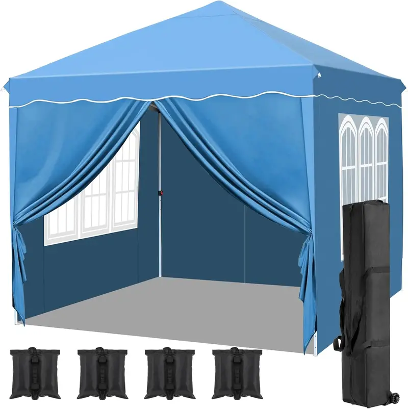 Arlopu 10X10Ft Heavy-Duty Instant Pop-Up Canopy Tent – Fully Waterproof Gazebo For Outdoor Events & Camping 1