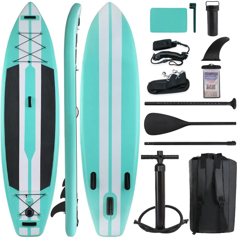 Arlopu 11Ft Thick 6-Inch Inflatable Sup Board – Premium Portable Paddleboard With Backpack & Gear 1