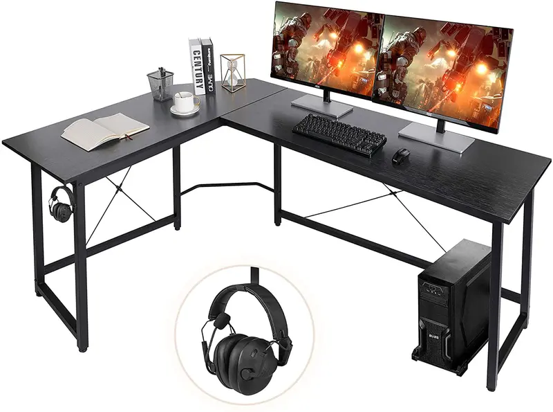Arlopu 66.5" L-Shape Gaming Desk: Corner Computer Workstation For Productivity And Play 1