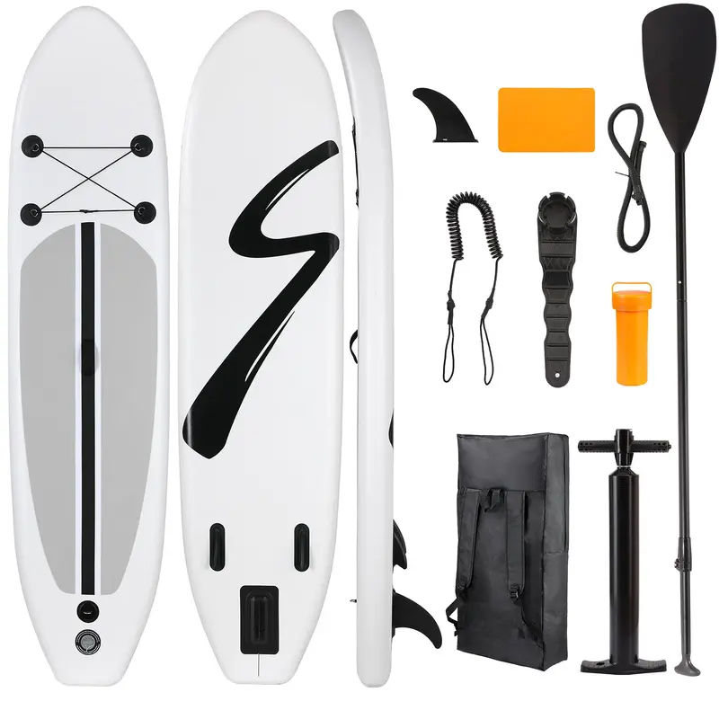 Arlopu Adjustable Inflatable Paddle Boards – 10/11/12 Ft Sup Kits With 3 Fins, Pump, Repair Kit, And Travel-Friendly Backpack 1