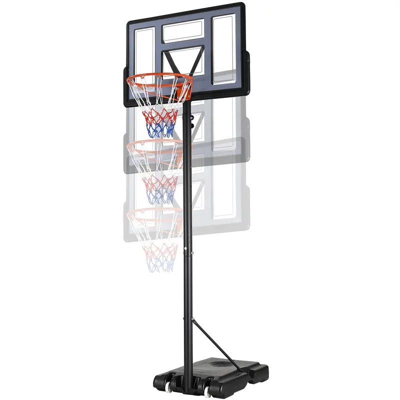 Arlopu Adjustable Portable Basketball Hoop For Kids, Youth & Adults – 44-Inch Rim, Height-Adjustable From 4.4 To 10 Feet 1