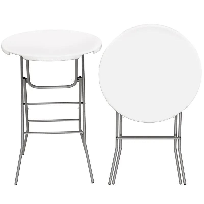 Arlopu Portable High-Top Cocktail Table – 31.5-Inch Round Folding Bar Table With Secure Locking Legs For Patio, Party Or Kitchen 1