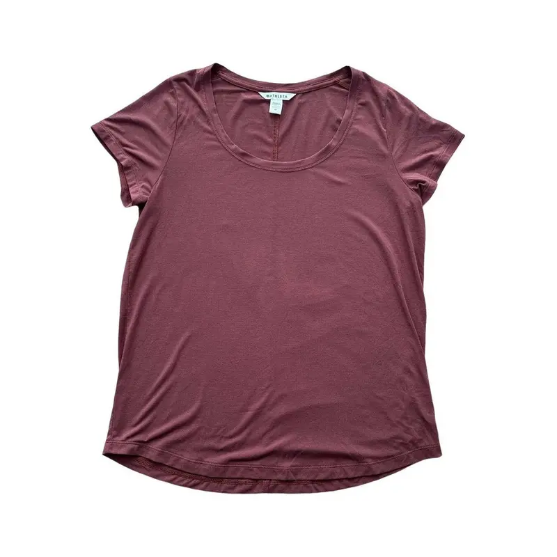 Athleta Cloudlight Stratus Tee For Women – Towny Rose, Medium, Pre-Owned 1