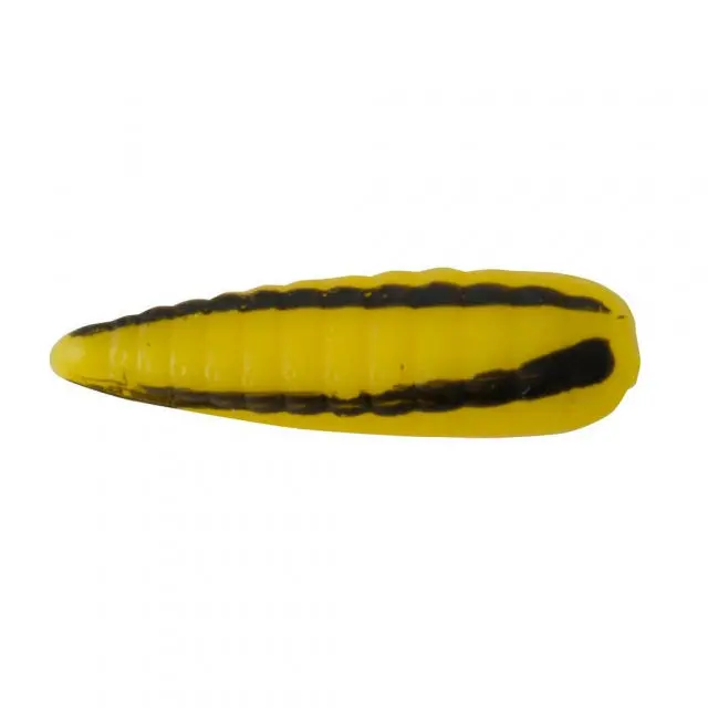 Beetle Spin Spinnerbait – 1/32 Oz, 1 In (3 Cm), Nickel Blade, 10-Blade Design, Yellow Blade Silver 1