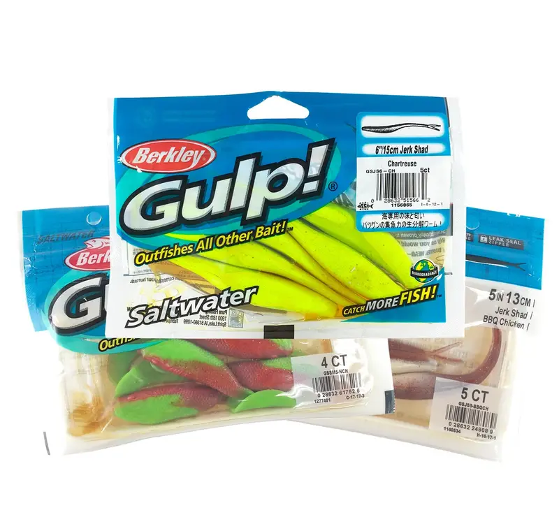 Berkley Gulp! Snapper-Scented Soft Plastic Baits – Pre-Packaged Assortment 1