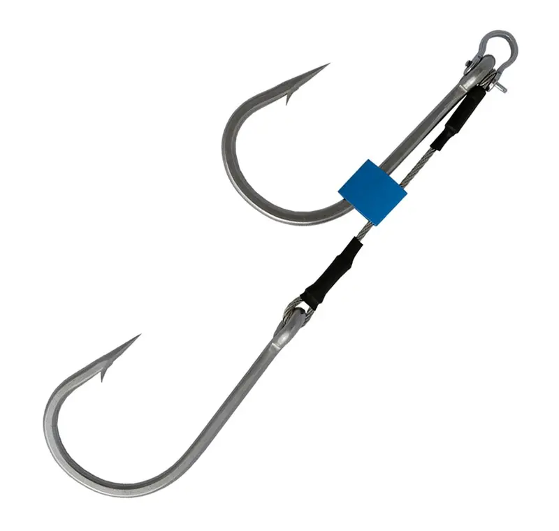 Black Magic Closed-Gape Twin Hook Shackle Rig – Secure, No-Slip Hook Alignment 1