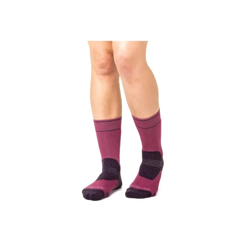 Bridgedale Hike Midweight Boot Socks For Women – Berry Plum 1