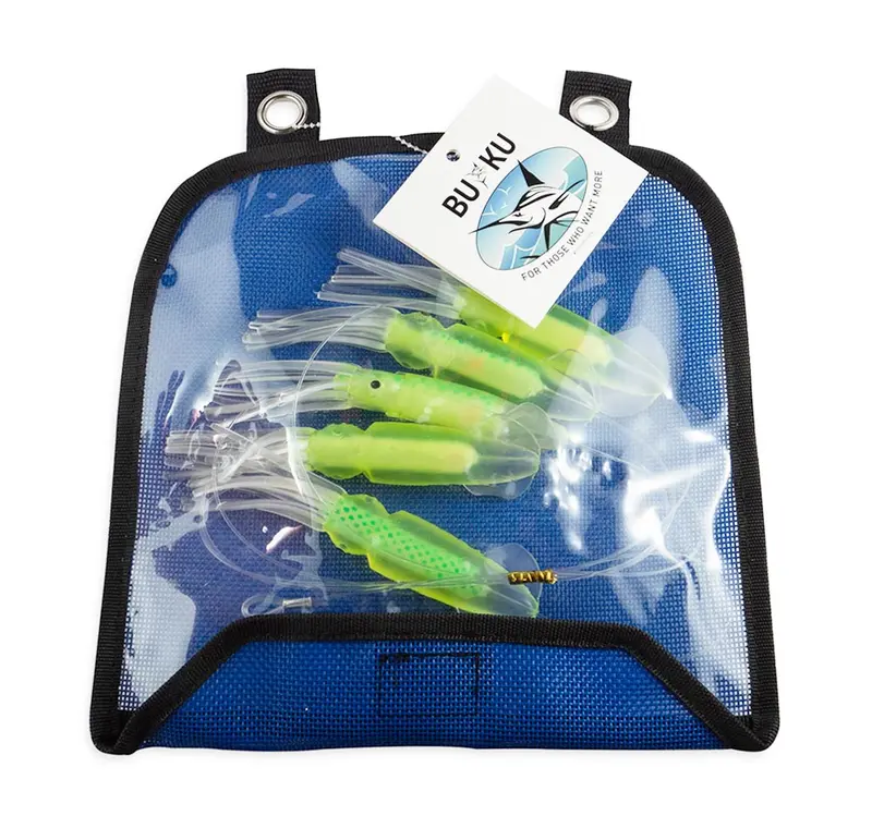 Buku Daisy Chain Teaser Featuring 15Cm Green Squid Lures 1