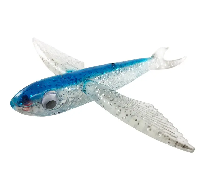 Buku Flying Fish Teaser Lure – Blue/Silver Finish 1
