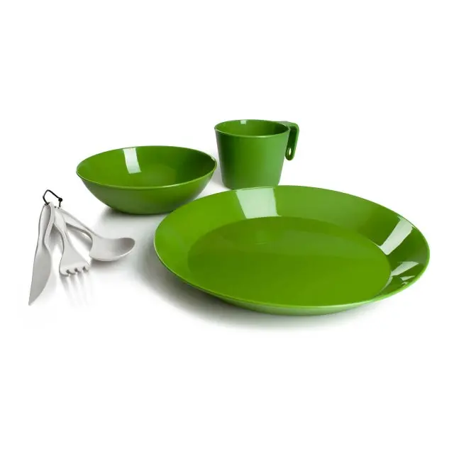 Cascadian Compact Tableware Set – 1-Person Outdoor Dining Kit With Foldable Components 1