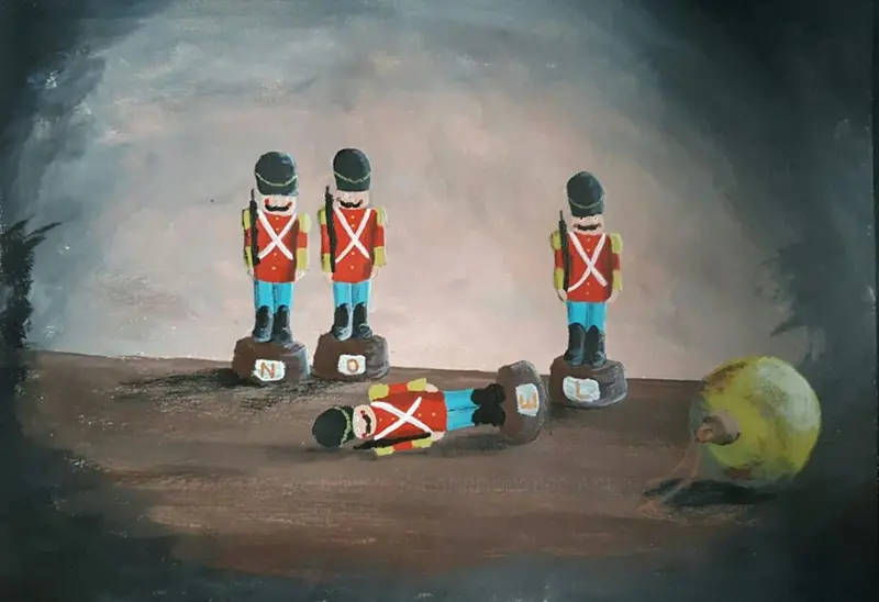 Christmas Remembrance Original Painting – 'Remembering The Fallen At Christmas' 1