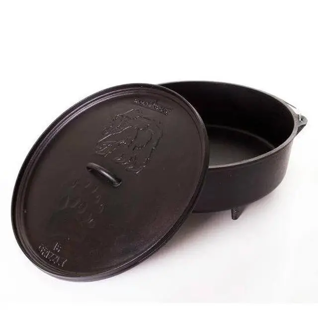 Classic Cast Iron Dutch Oven – Traditional Heavy-Duty Cookware 1