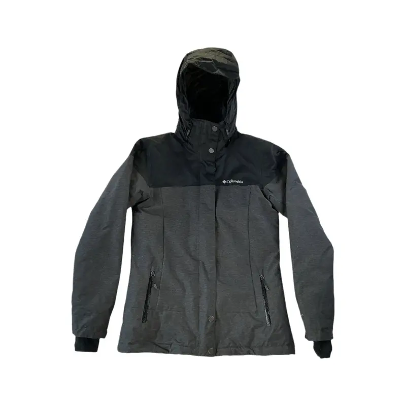 Columbia Insulated Ski Jacket For Women – Grey, Extra-Small, Pre-Owned 1
