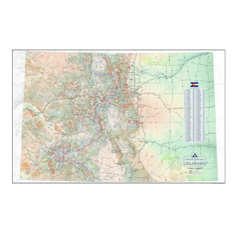Comprehensive Hiker'S Atlas Of Colorado Trails 1