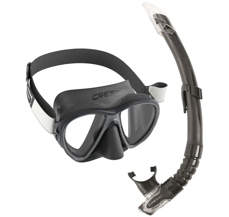Cressi Fiji Frameless Mask & Gamma Dry-Snorkel Set 1