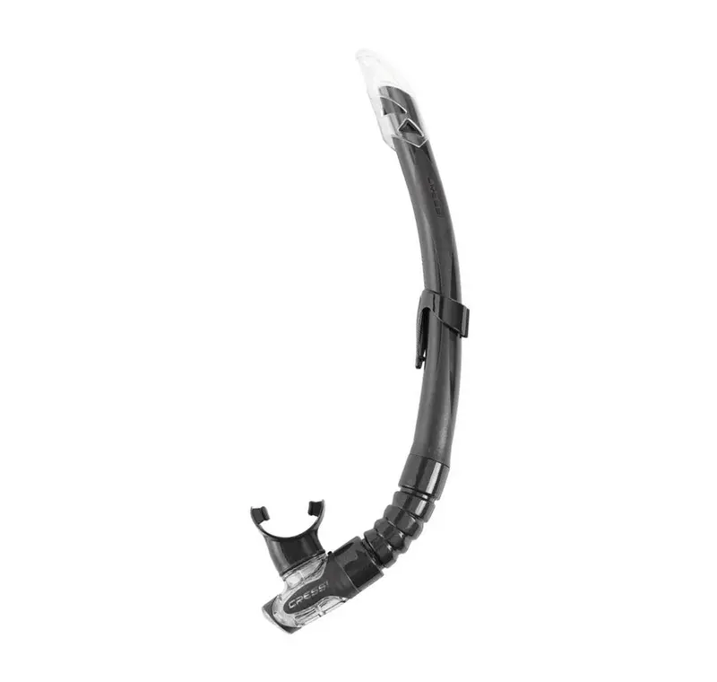 Cressi Gamma Snorkel – Dry-Top Comfort Snorkel With Purge Valve 1
