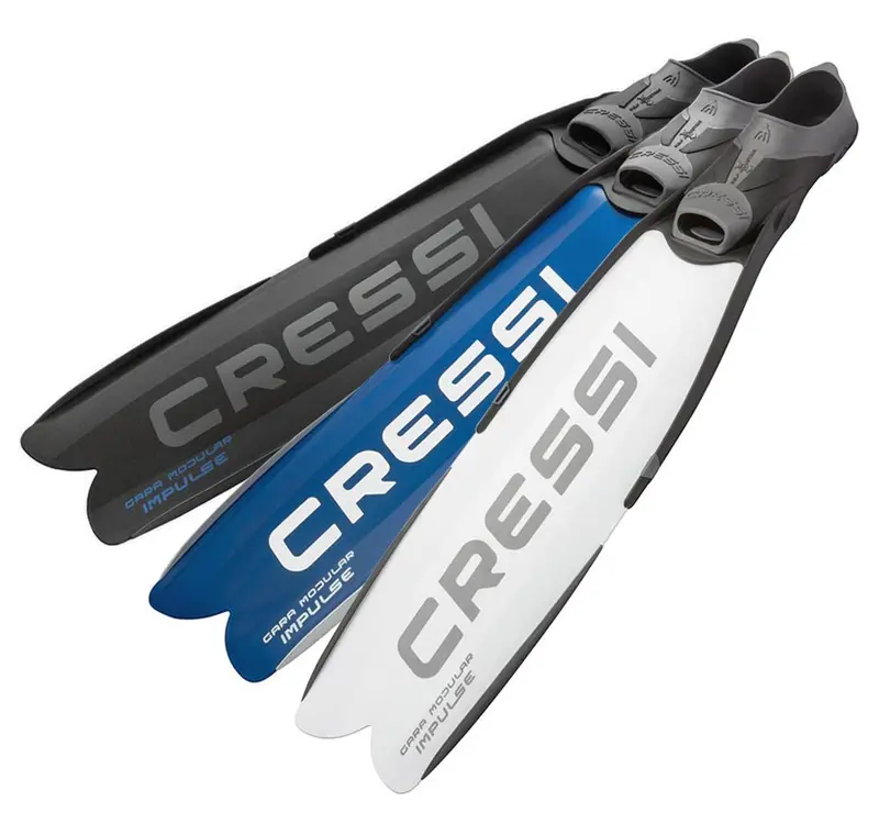 Cressi Gara Modular Impulse Fins – Adjustable Power Fins For Freediving & Spearfishing 1