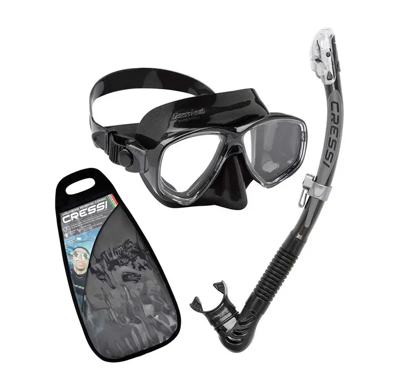 Cressi Marea Dry-Top Snorkel Mask And Snorkel Kit 1