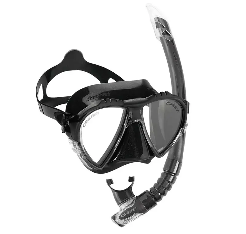 Cressi Matrix Black Mask And Snorkel Combo 1