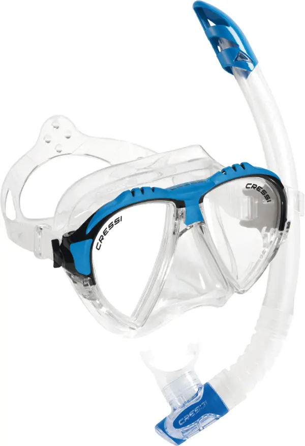 Cressi Matrix Snorkeling Set – Blue Mask & Snorkel 1