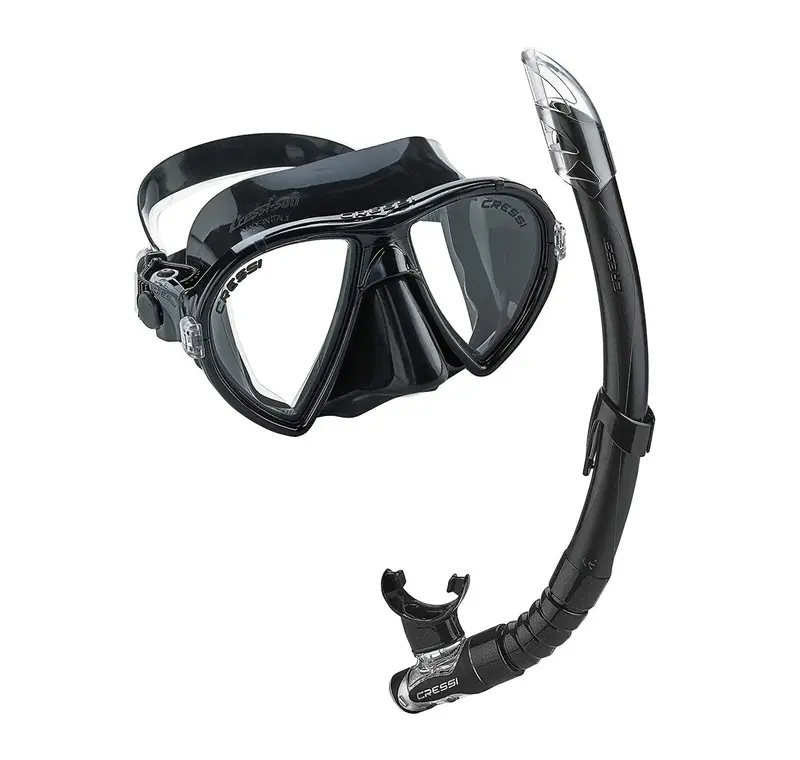 Cressi Ocean Vip Premium Snorkeling Mask And Dry-Snorkel Set 1