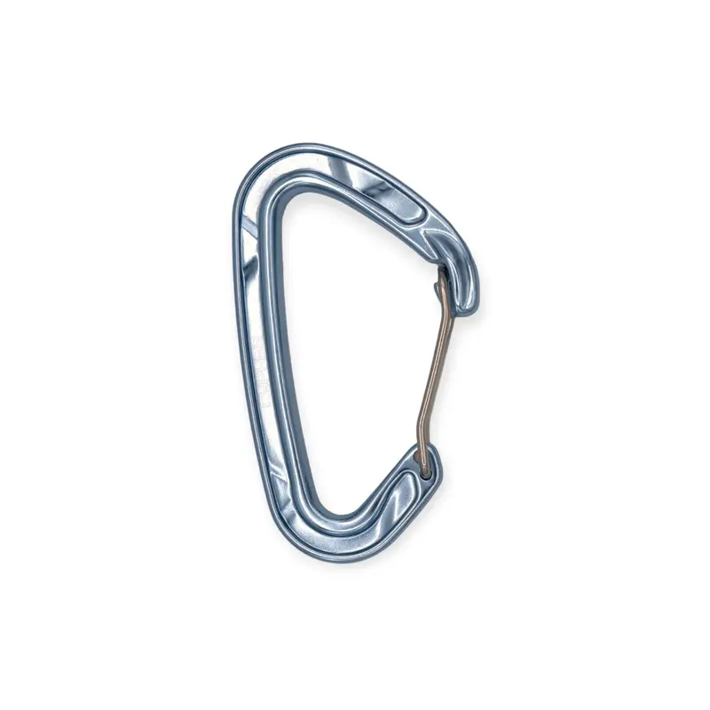 Cypher Echo Wired-Gate Carabiner – Blue Anodized Aluminum 1