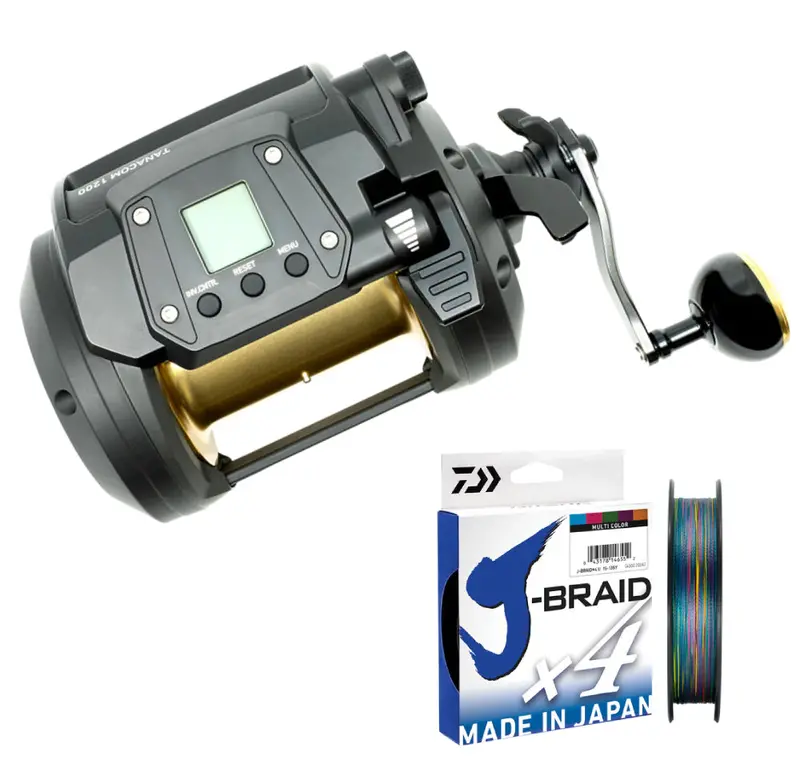 Daiwa 23 Tanacom 800 Electric Reel – Bundled With X4 J-Braid Line 1