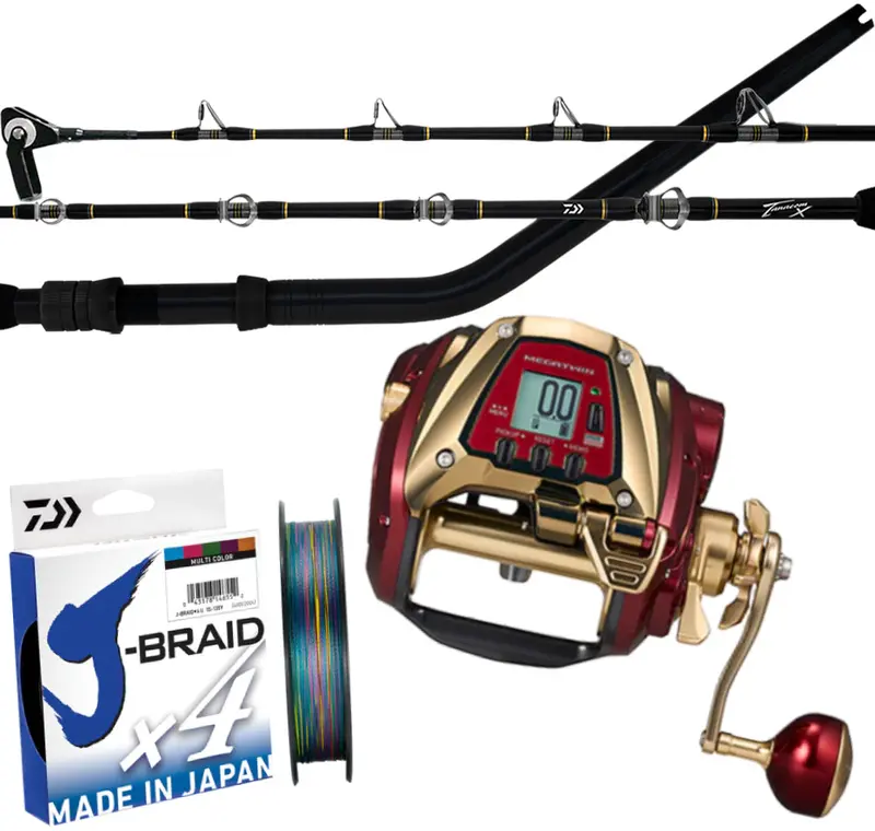 Daiwa 24 Seaborg G1200M Electric Fishing Combo – Includes X4 J-Braid Line 1