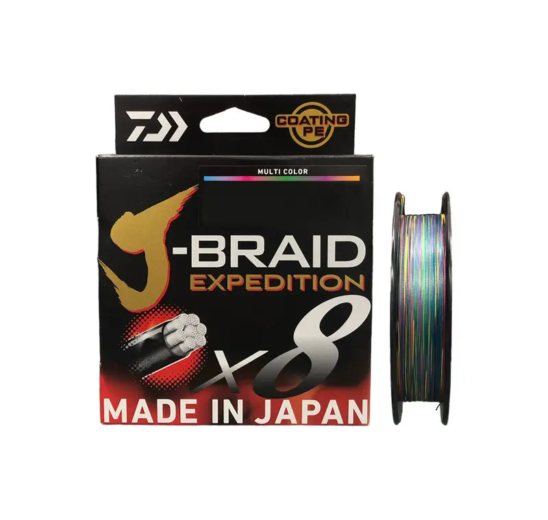 Daiwa J-Braid Expedition X8 Multi-Color Braided Fishing Line (300M) 1