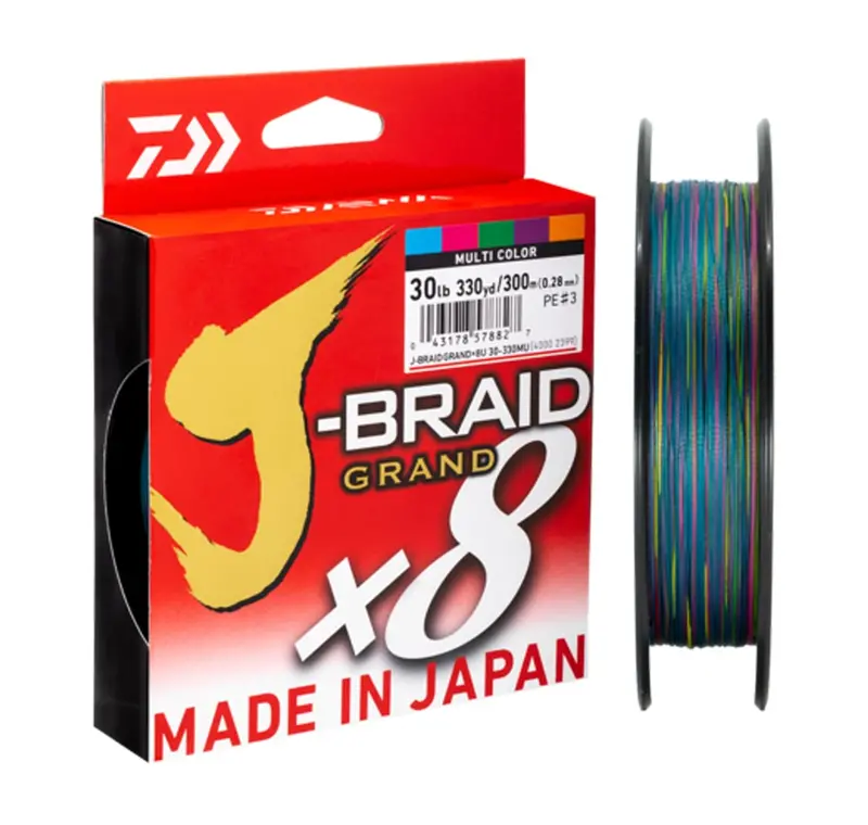 Daiwa J-Braid Grand X8 Multi-Color Braided Fishing Line 1
